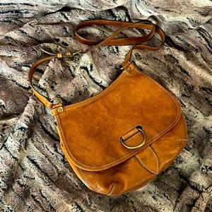 Frye Brown Leather Crossbody Purse, excellent Condition